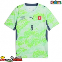 Camisa de Futebol Suíça Remo Freuler #8 Equipamento Secundário Mundo 2026 Manga Curta